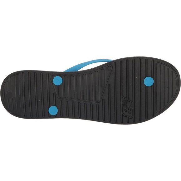 New Balance Men\'s Pool Locker Synthetic Flip Flop Sandals Black/Blue Size 12 NWT main image 5